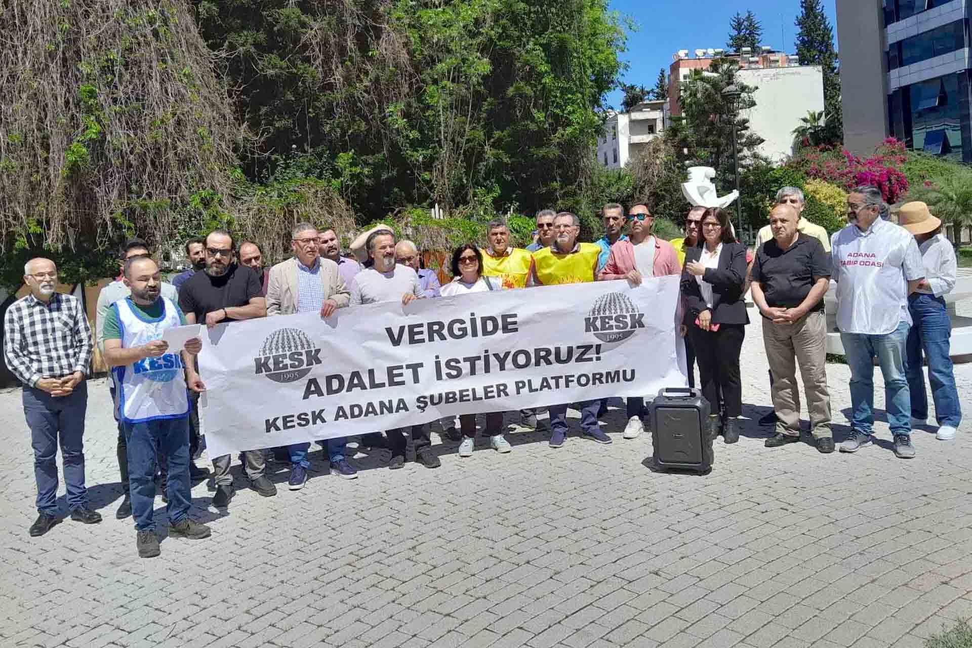 KESK, VERGİDE ADALET İSTEDİ 