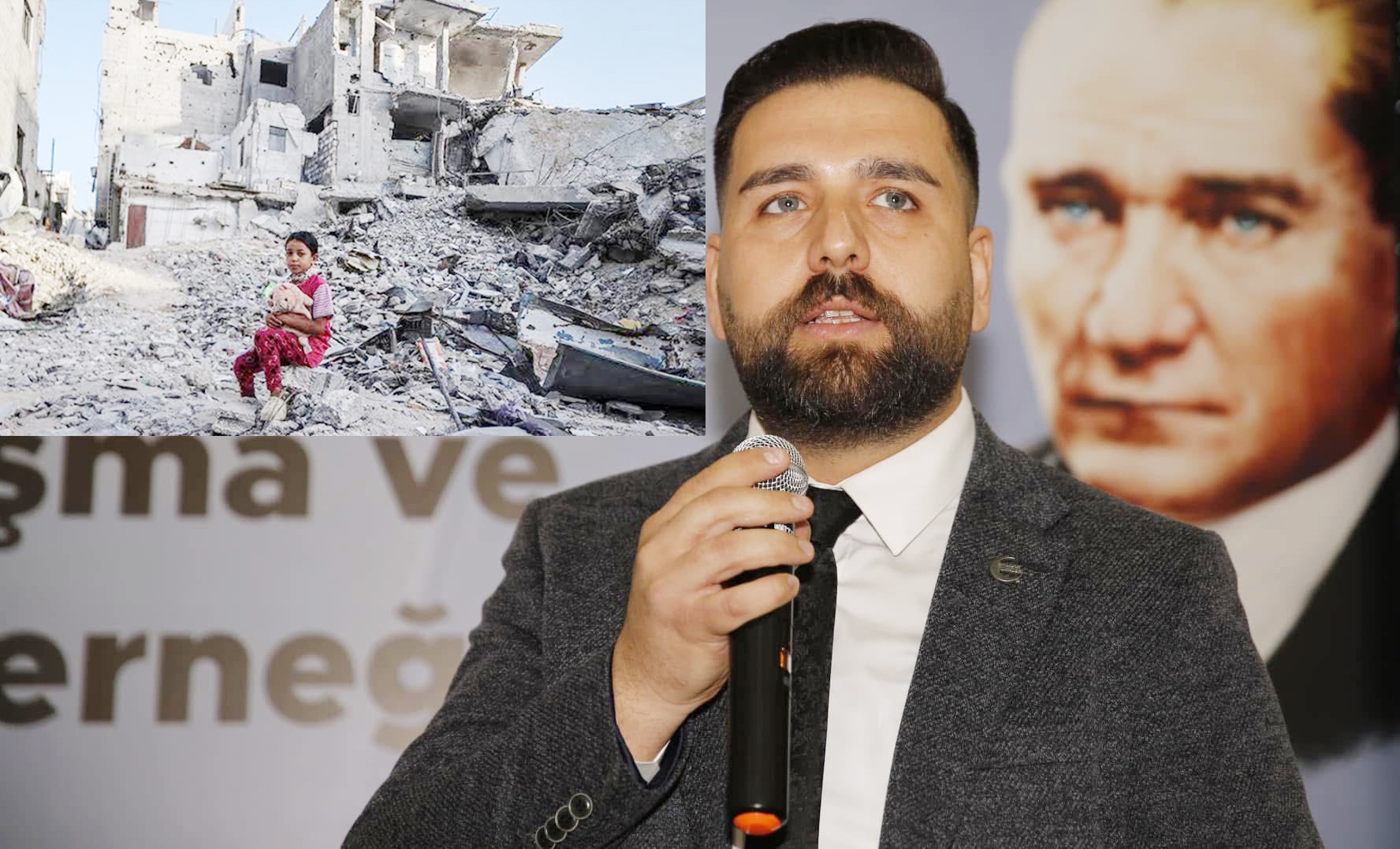 Aziz Sağıroğlu, Gazze’deki insanlık katliamına ‘DUR’ dedi