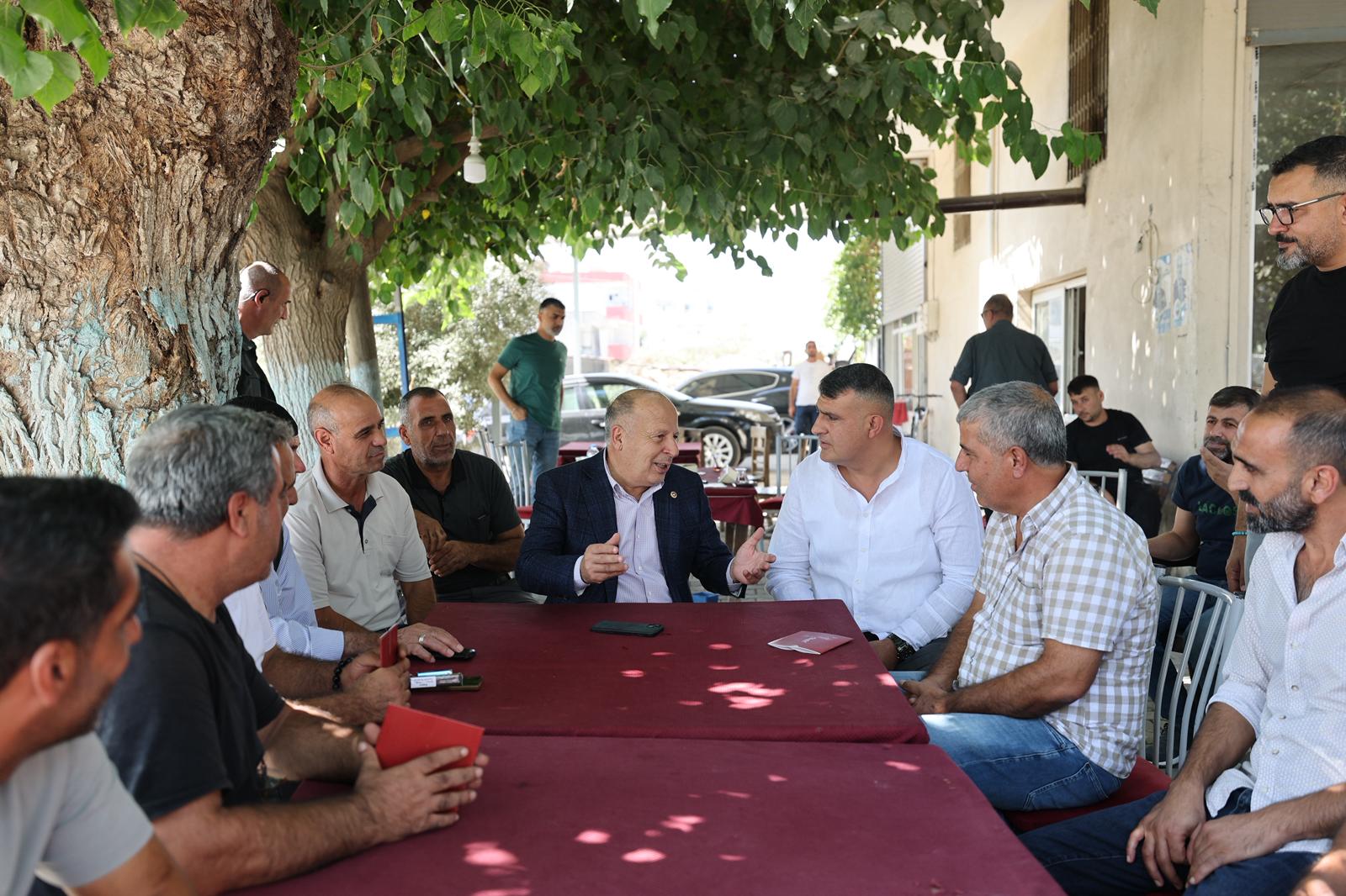 BAŞKAN ALİ DEMİRÇALI, DOĞANKENT’TE ESNAFLA GÖRÜŞTÜ, SORUNLARINI SORDU