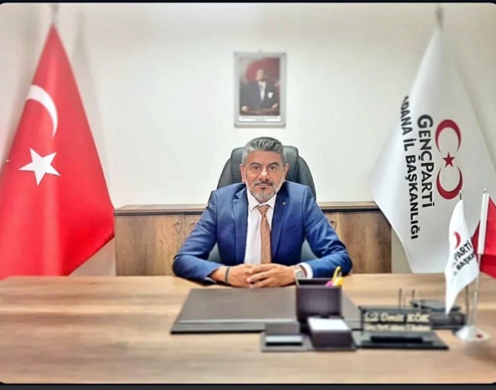 GENÇ PARTİ ADANA İL BAŞKANLIĞI GÖREVİNE ÜMİT KÖK GETİRİLDİ