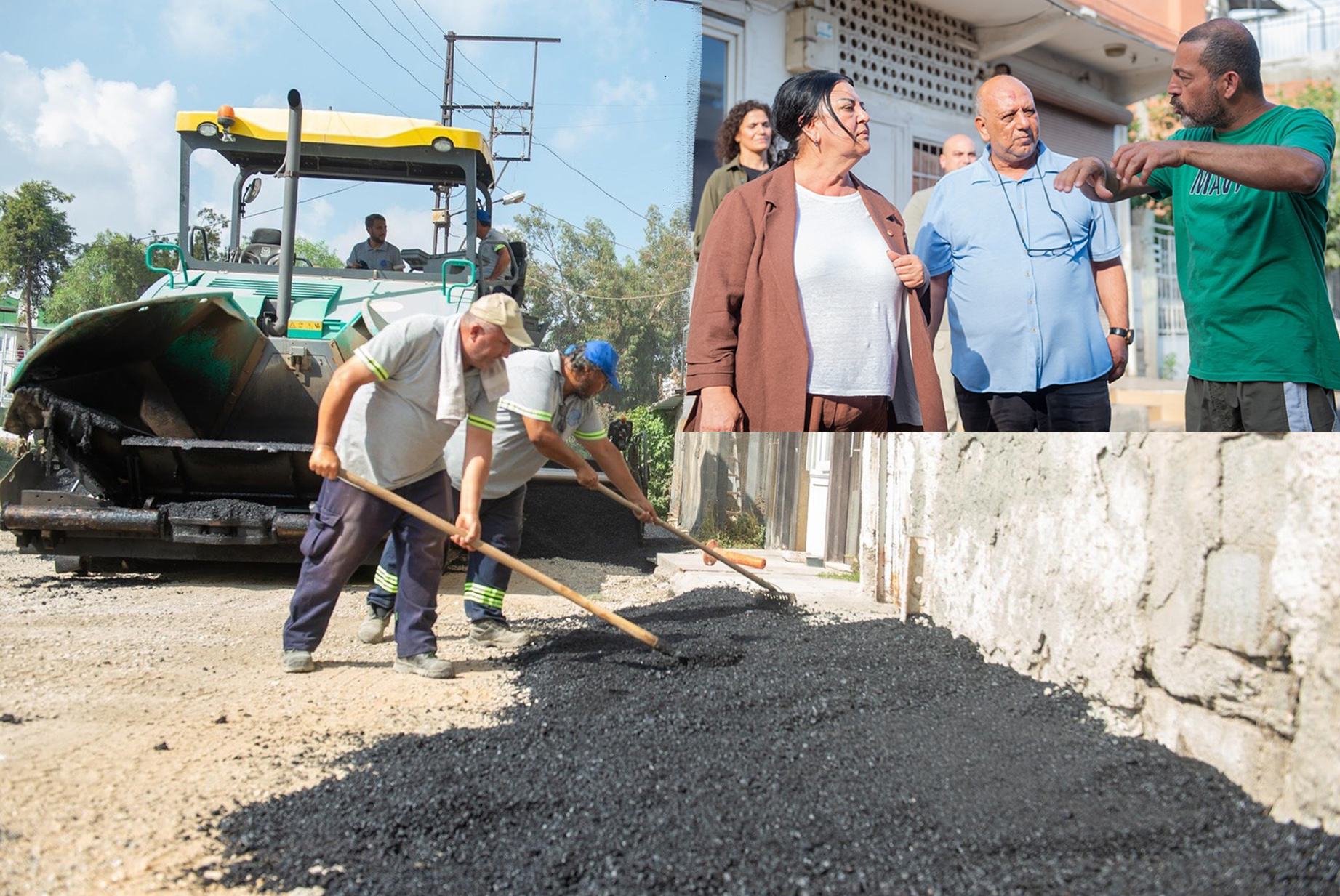BAŞKAN VEKİLİ HASİBE AKKAN ASFALT ÇALIŞMALARINI DENETLEDİ
