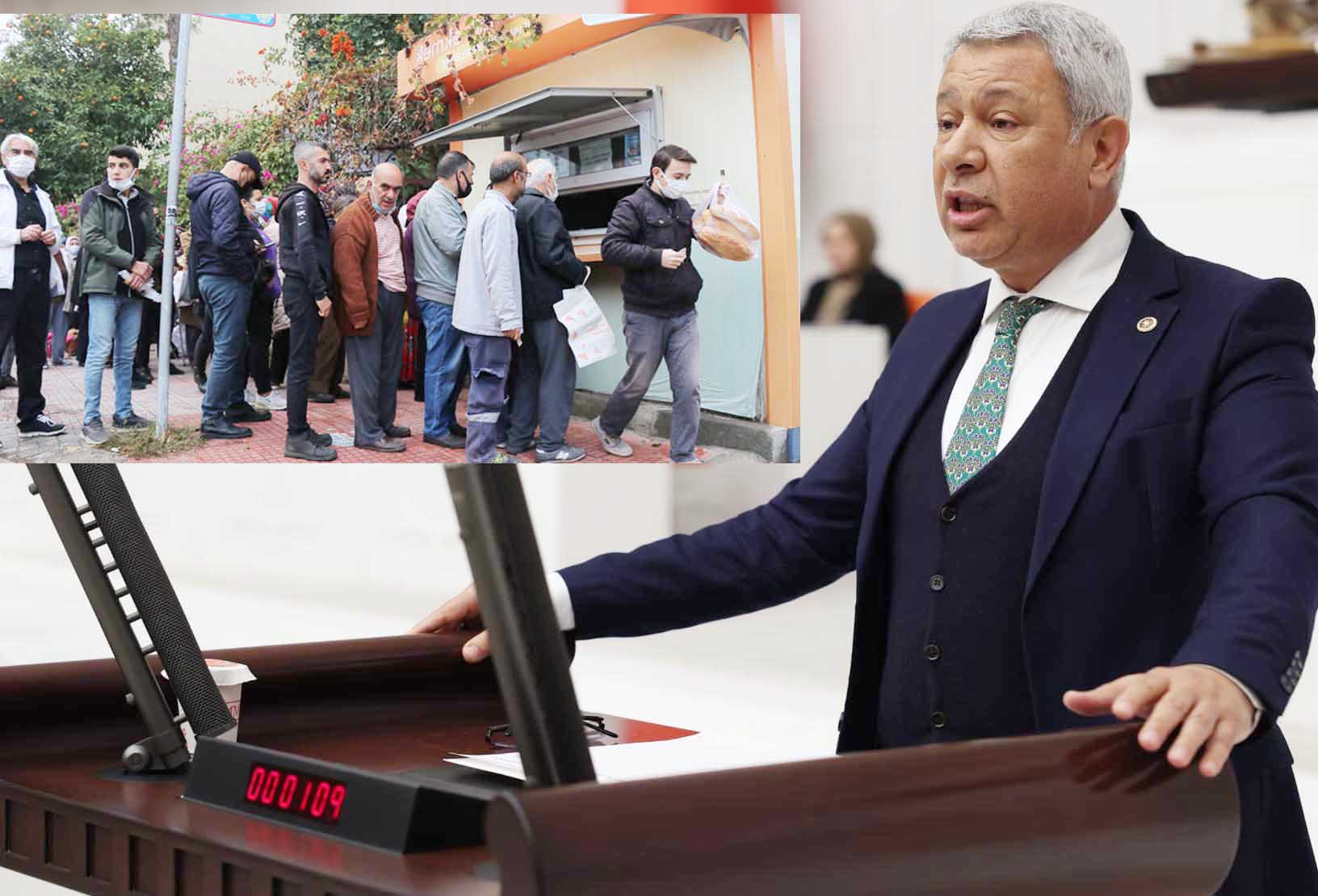 CHP’Lİ ORHAN SÜMER, “VATANDAŞ, BİR SOMUN EKMEĞİ BİLE ALMAKTA ZORLANIYOR”