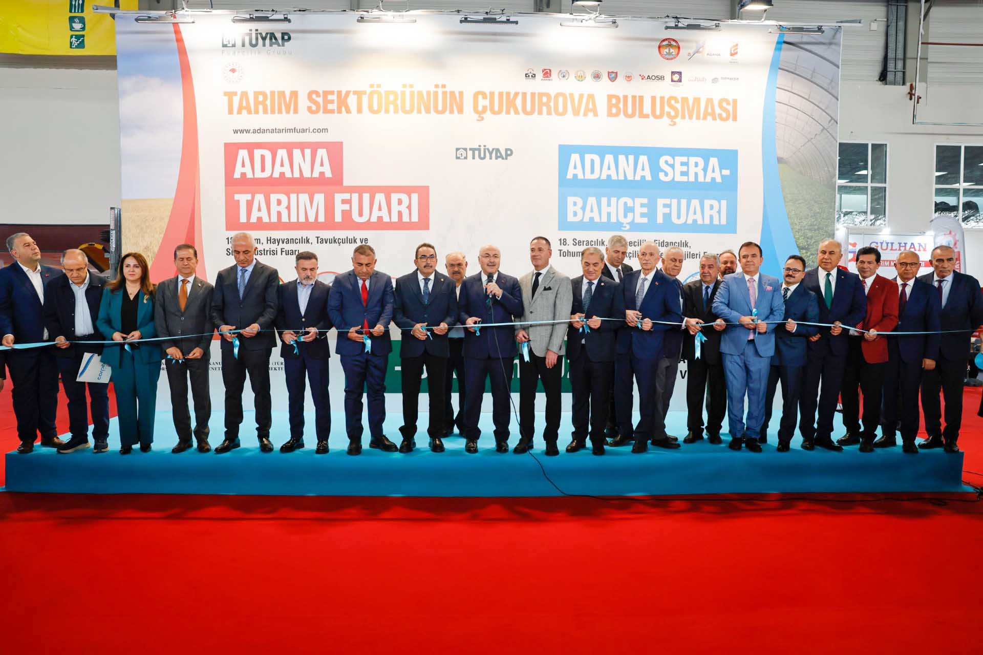 18. ULUSLARARASI ADANA TARIM-SERA VE BAHÇE FUARI AÇILDI