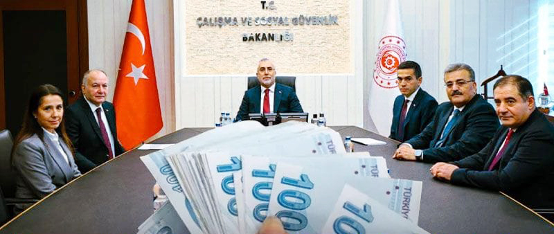 ASGARİ ÜCRETTE 39 BİN 500 TL’LİK TEKLİF MASADA