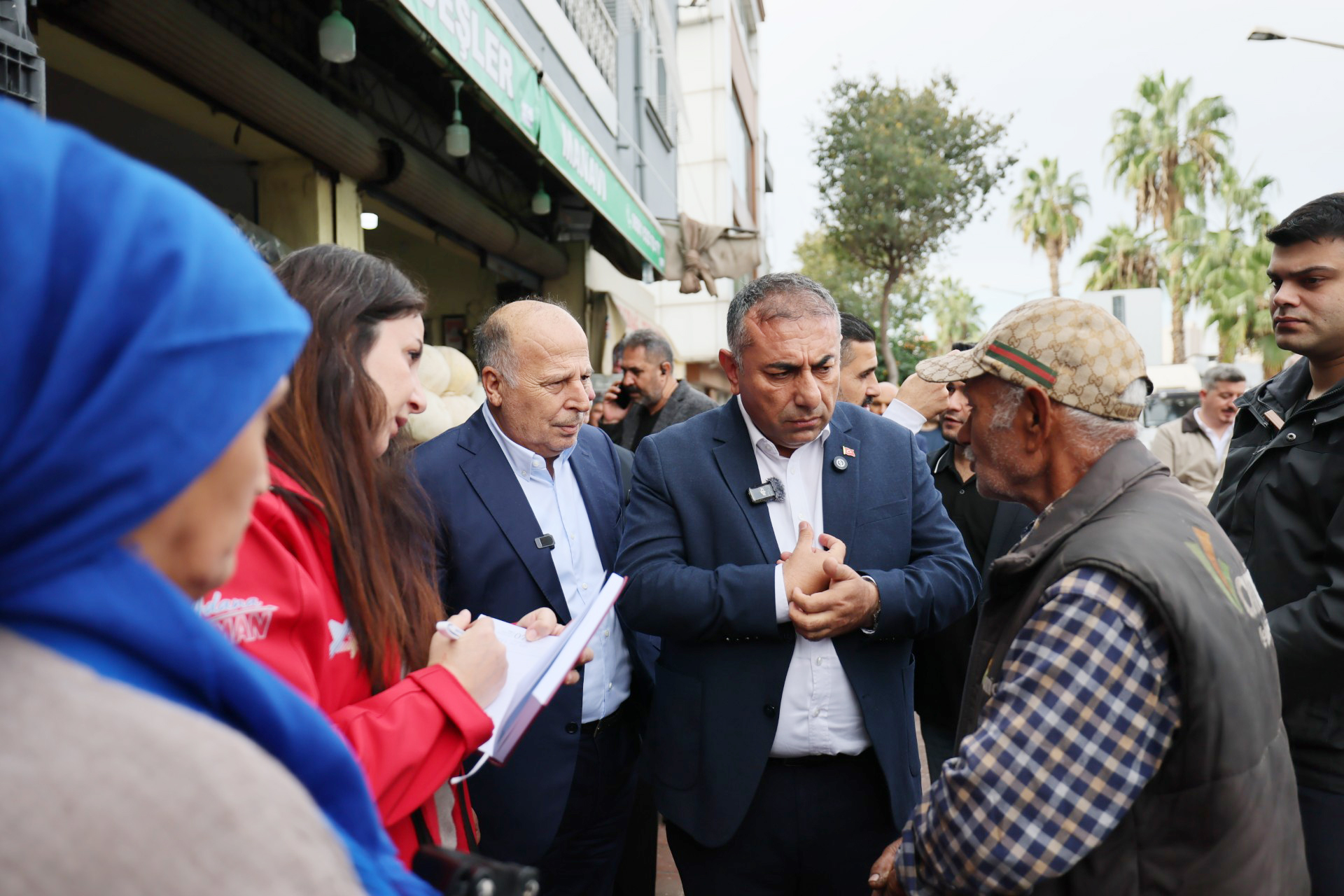 GÜNGÖR GEÇER VE ALİ DEMİRÇALI KOZAN YOLU ESNAFIYLA BULUŞTU