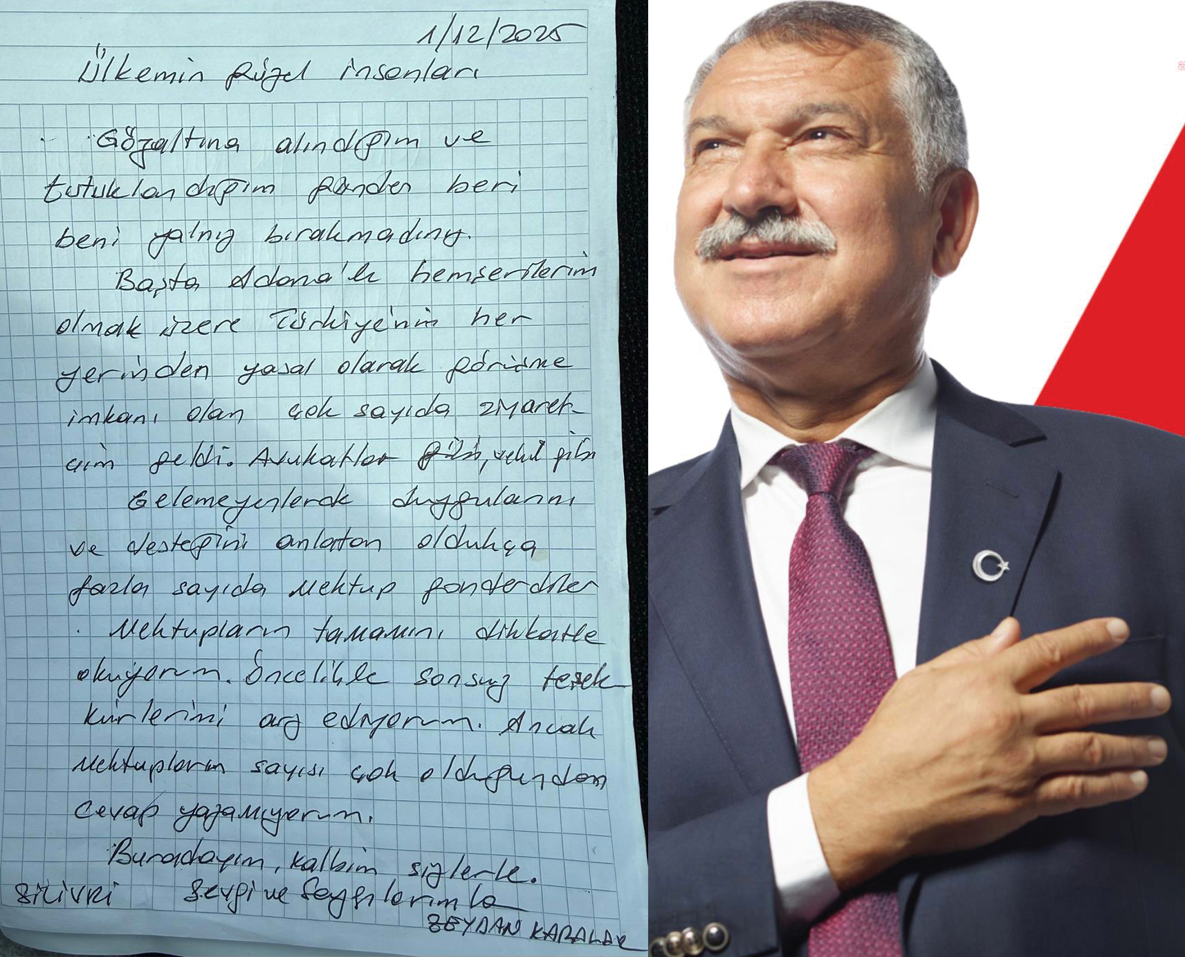 “BENİ YALNIZ BIRAKMADINIZ HEPİNİZE TEŞEKKÜR EDERİM”